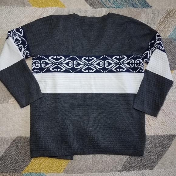 Arianna by Howards Colorblock Sweater Cardigan M - Picture 3 of 5